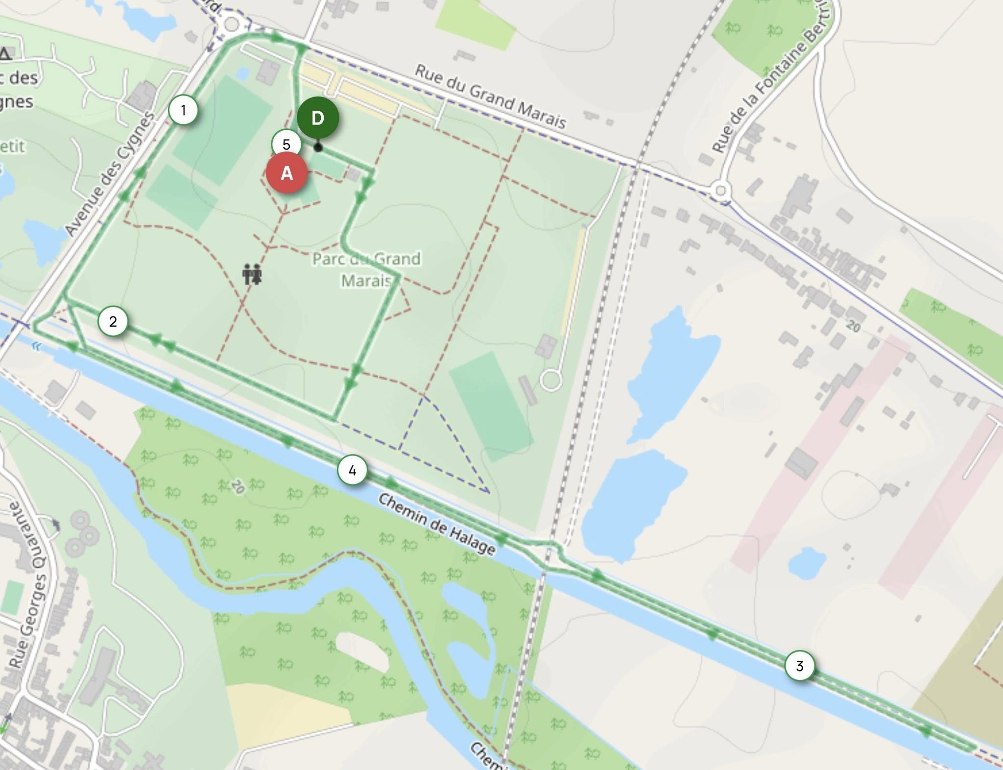 Parcours du 5 km